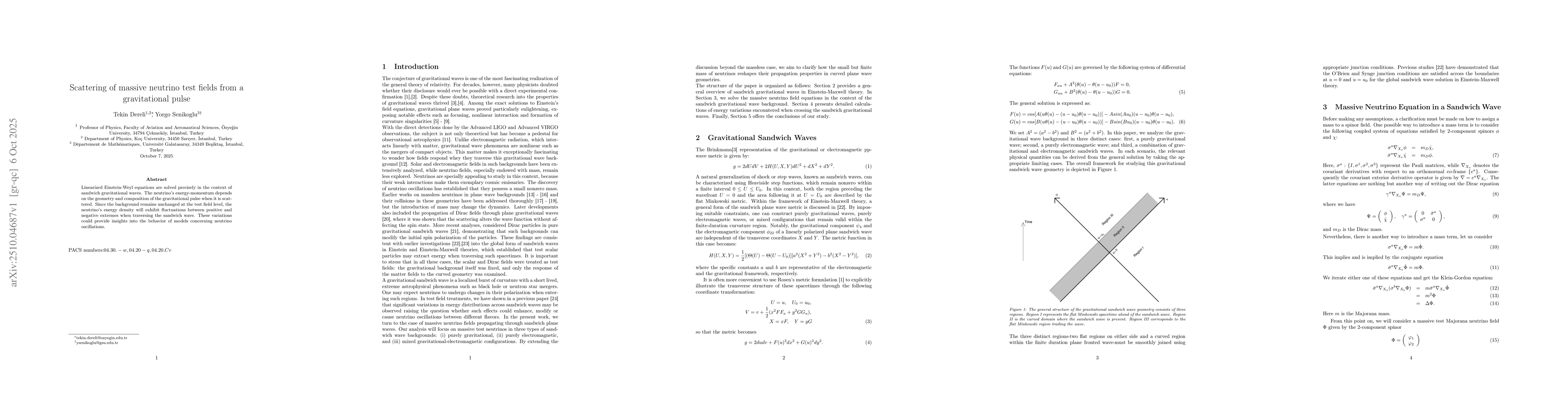 Thumbnail for Scattering of massive neutrino test fields from a gravitational pulse