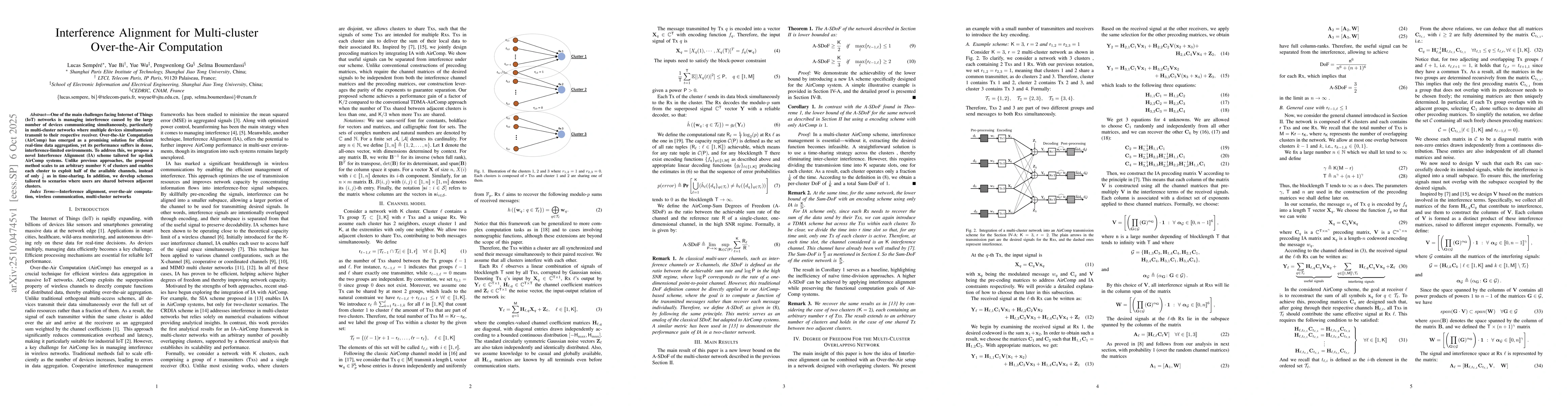 Thumbnail for Interference Alignment for Multi-cluster Over-the-Air Computation