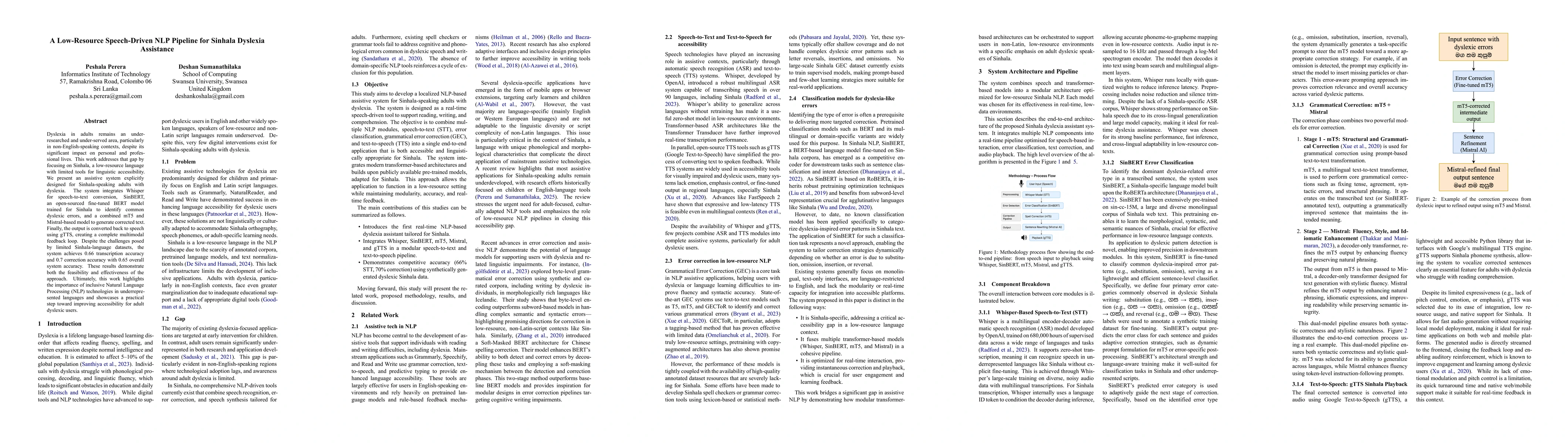 Thumbnail for A Low-Resource Speech-Driven NLP Pipeline for Sinhala Dyslexia
  Assistance