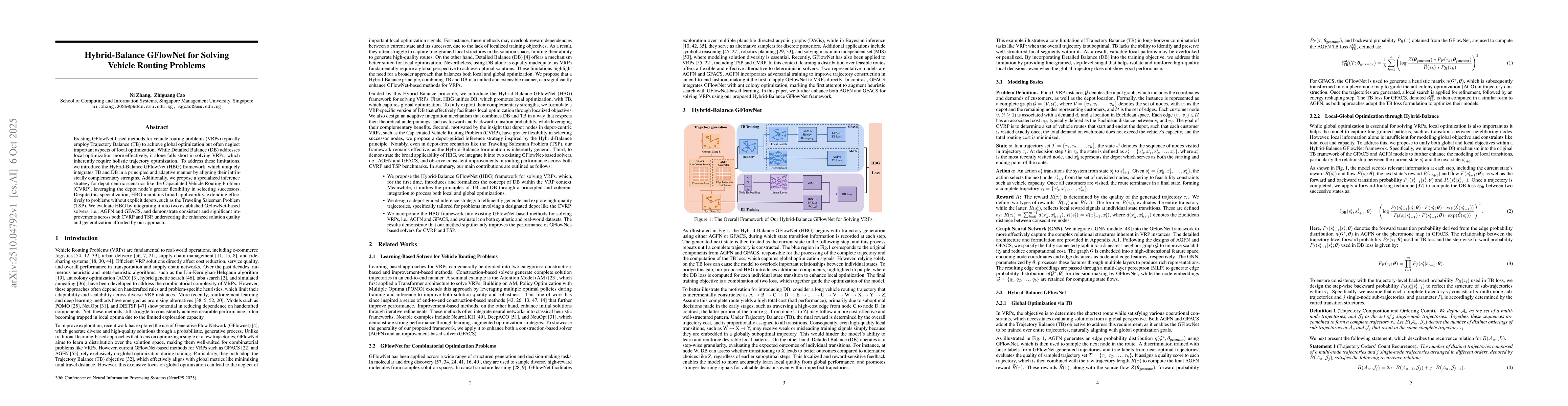 Thumbnail for Hybrid-Balance GFlowNet for Solving Vehicle Routing Problems
