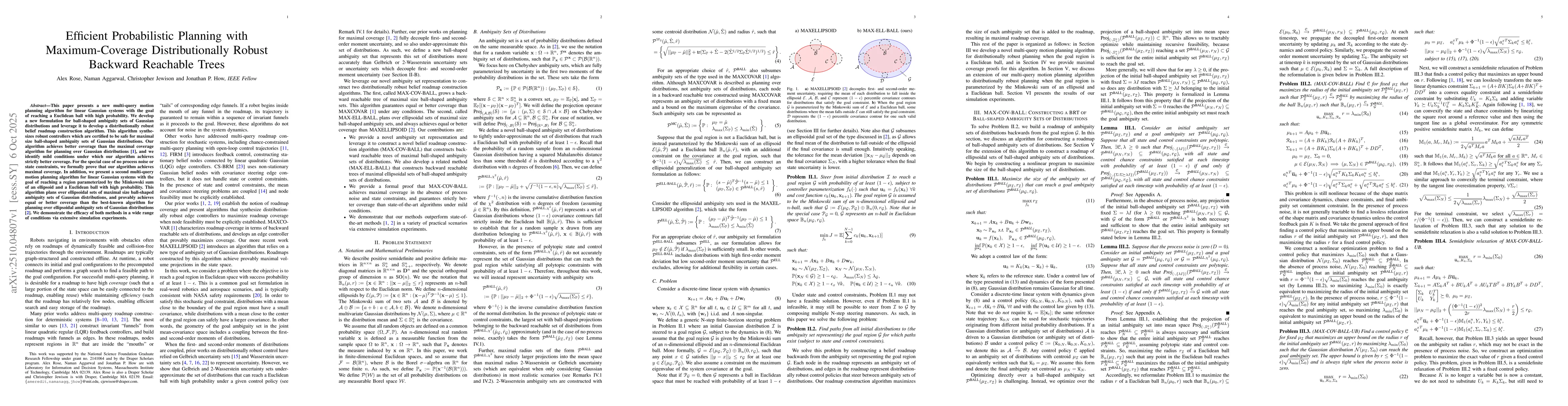 Thumbnail for Efficient Probabilistic Planning with Maximum-Coverage Distributionally
  Robust Backward Reachable Trees