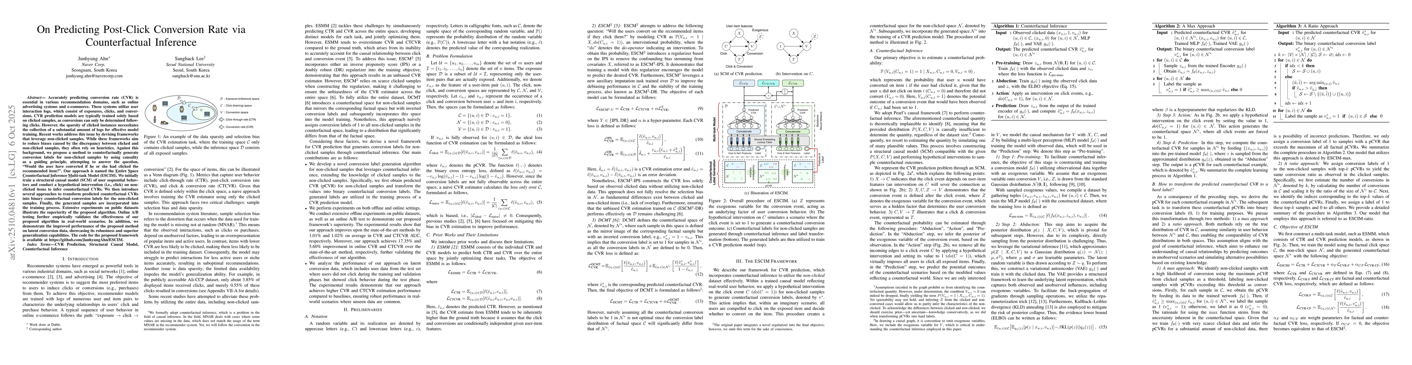 Thumbnail for On Predicting Post-Click Conversion Rate via Counterfactual Inference
