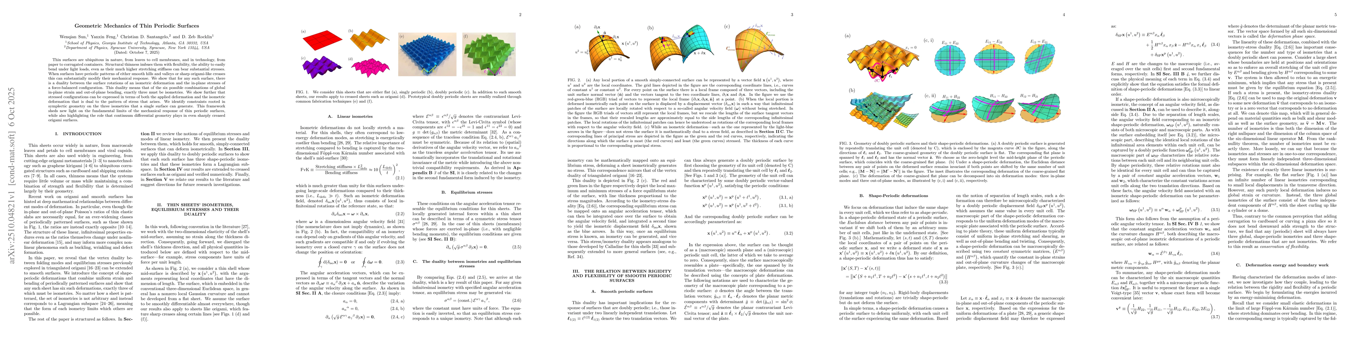 Thumbnail for Geometric Mechanics of Thin Periodic Surfaces