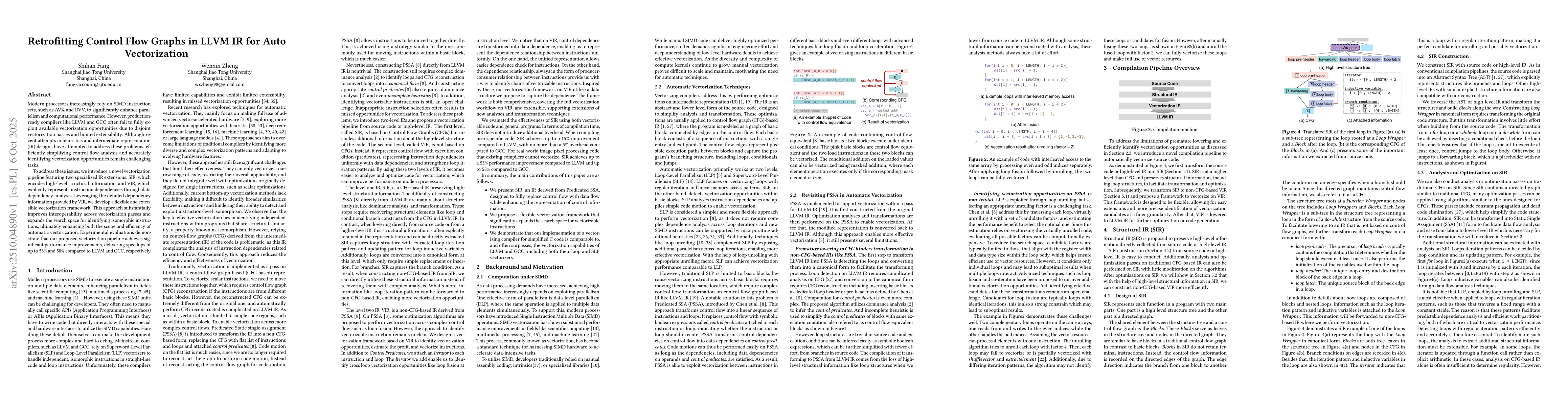 Thumbnail for Retrofitting Control Flow Graphs in LLVM IR for Auto Vectorization