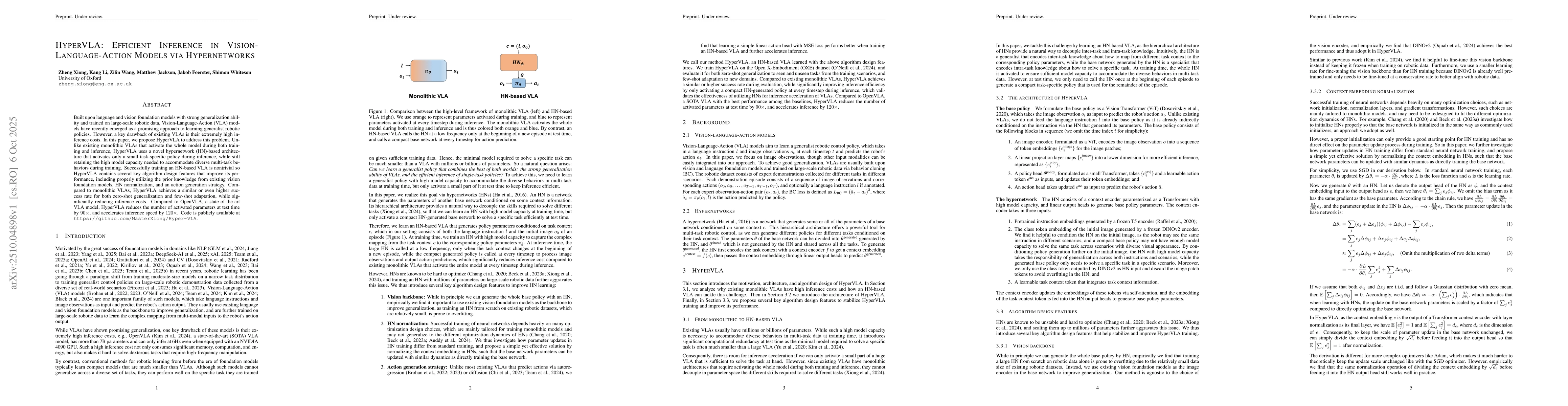 Thumbnail for HyperVLA: Efficient Inference in Vision-Language-Action Models via
  Hypernetworks