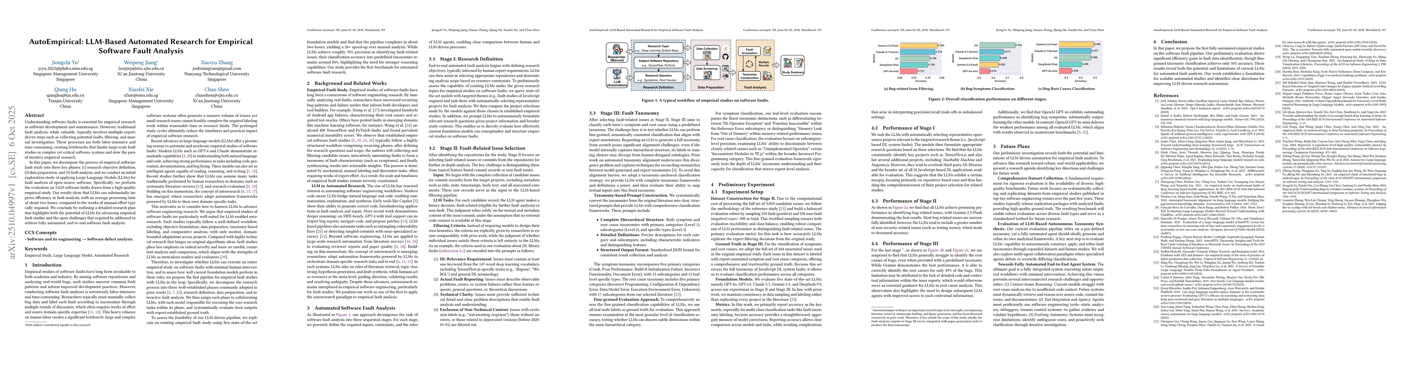 Thumbnail for AutoEmpirical: LLM-Based Automated Research for Empirical Software Fault
  Analysis