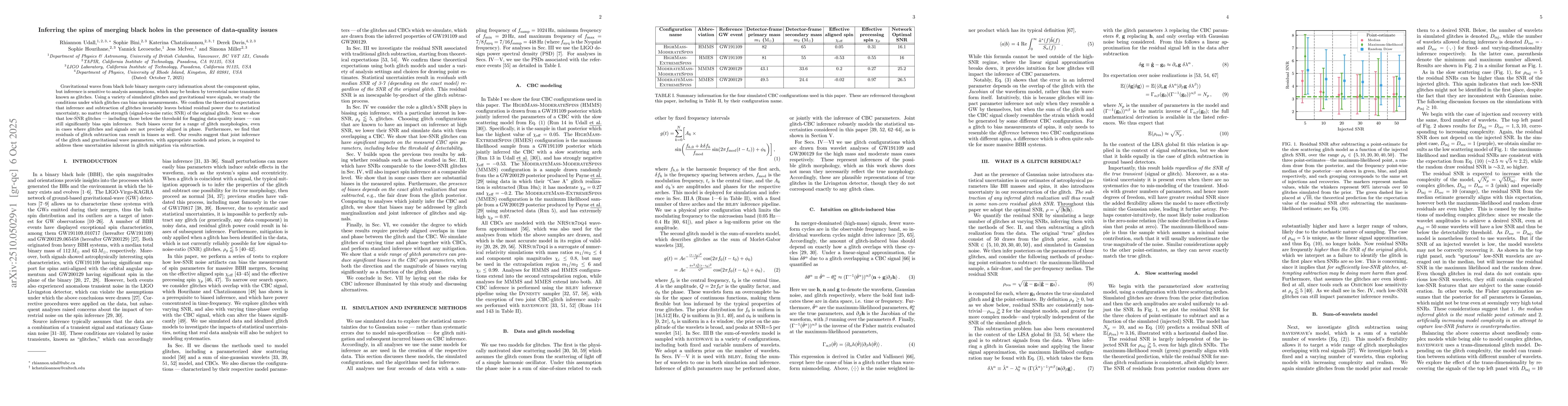Thumbnail for Inferring the spins of merging black holes in the presence of
  data-quality issues