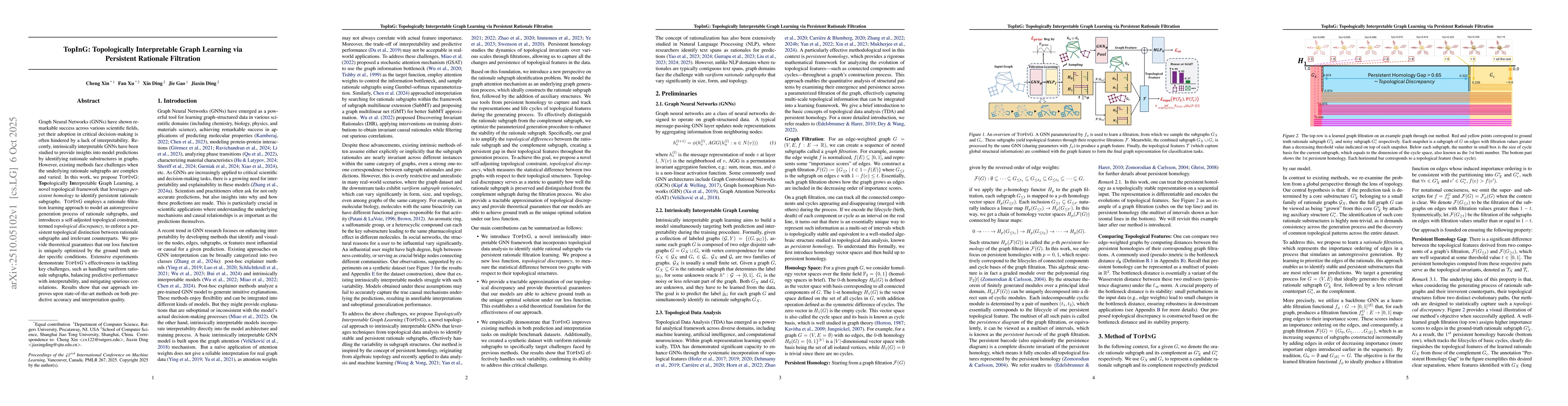Thumbnail for TopInG: Topologically Interpretable Graph Learning via Persistent
  Rationale Filtration