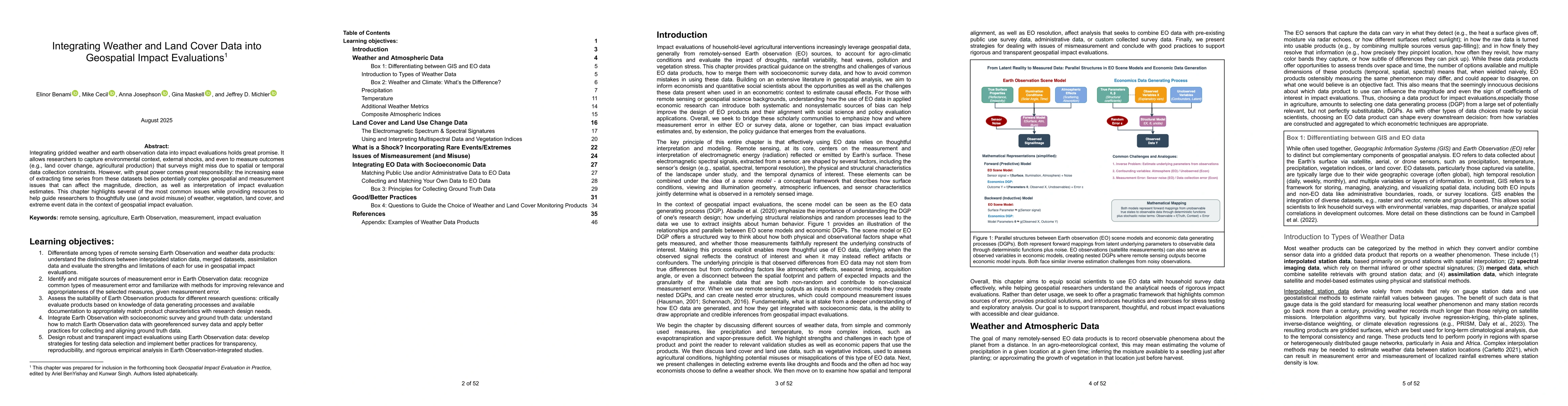 Thumbnail for Integrating Weather and Land Cover Data into Geospatial Impact
  Evaluations
