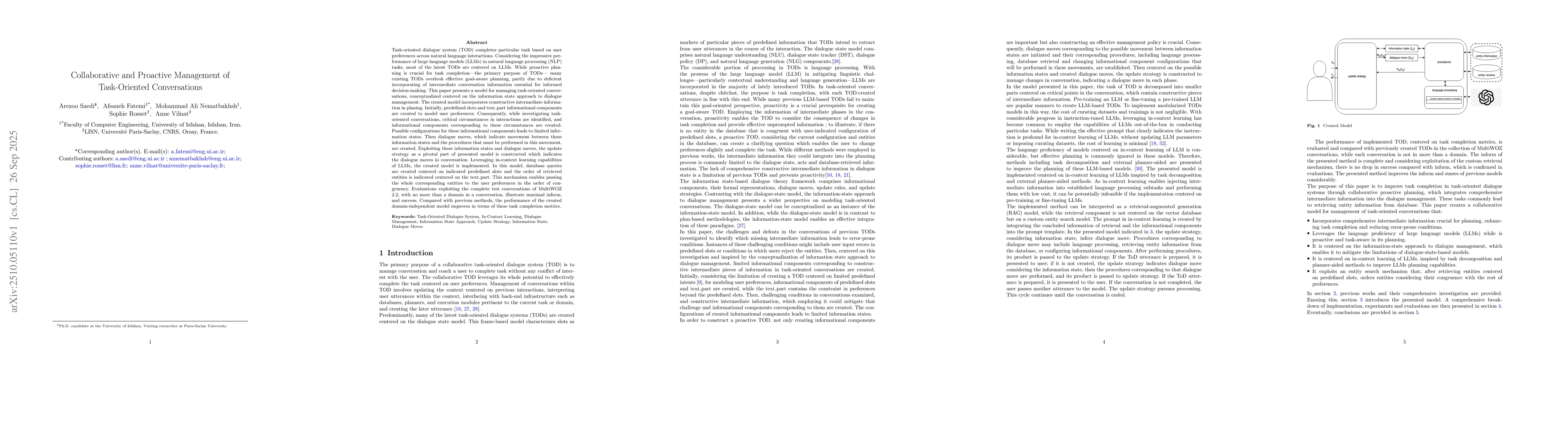 Thumbnail for Collaborative and Proactive Management of Task-Oriented Conversations