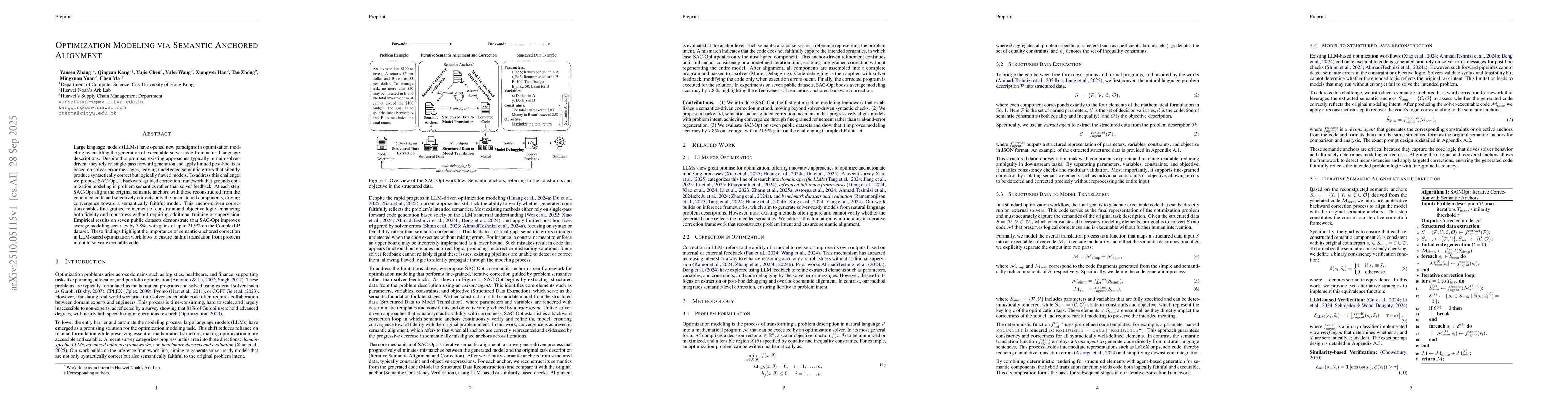Thumbnail for Optimization Modeling via Semantic Anchored Alignment