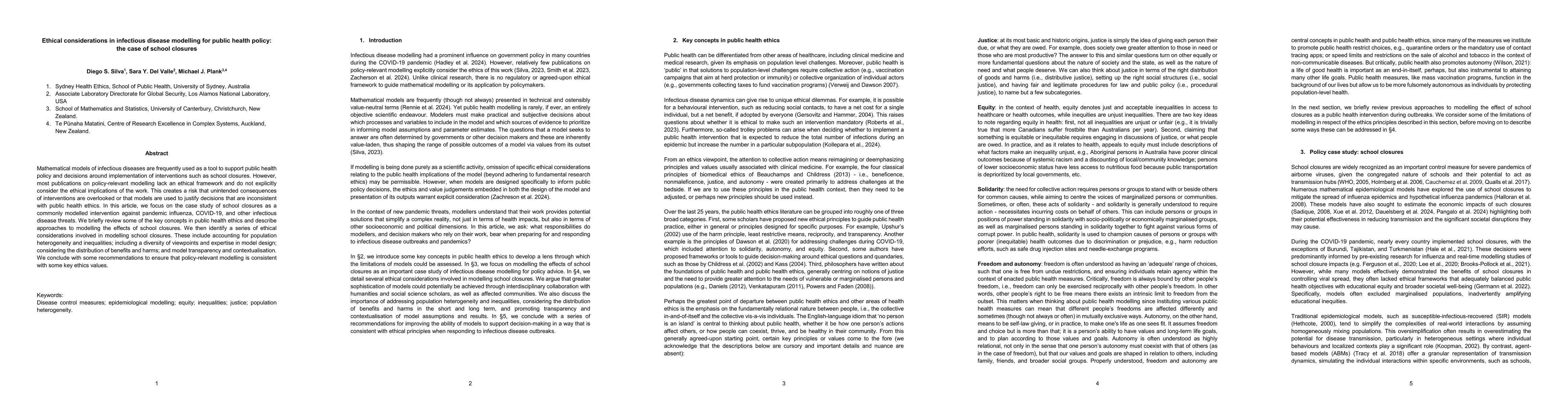 Thumbnail for Ethical considerations in infectious disease modelling for public health
  policy: the case of school closures
