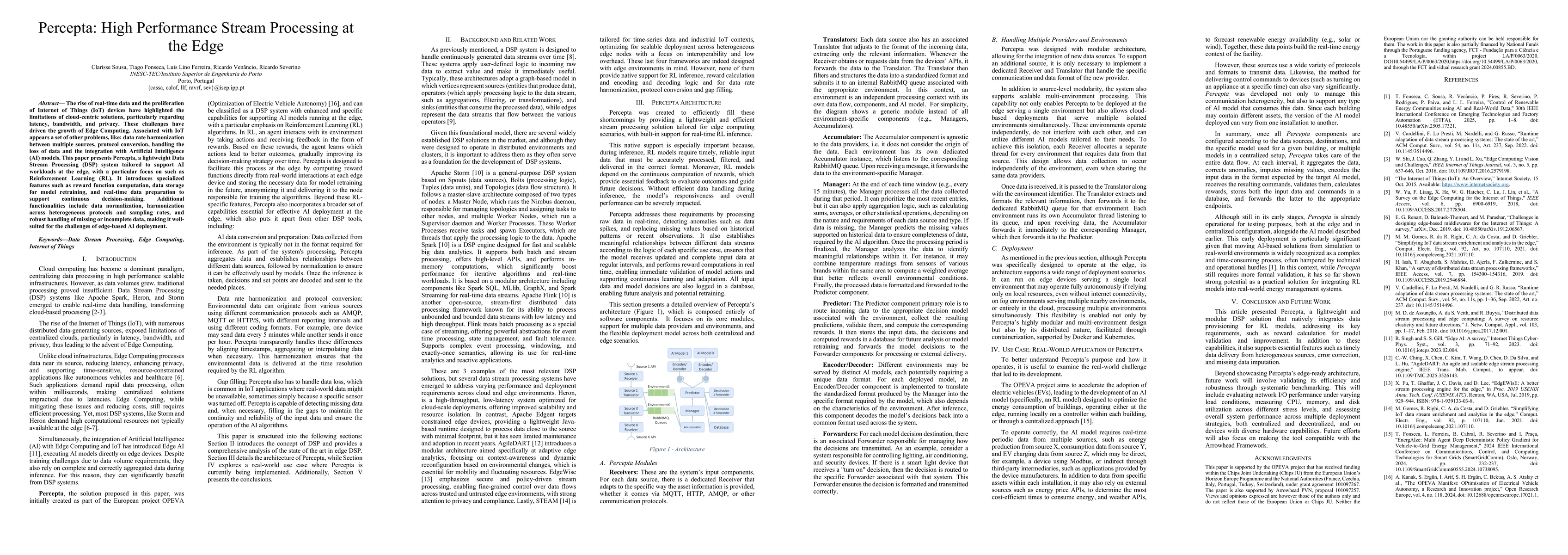 Thumbnail for Percepta: High Performance Stream Processing at the Edge