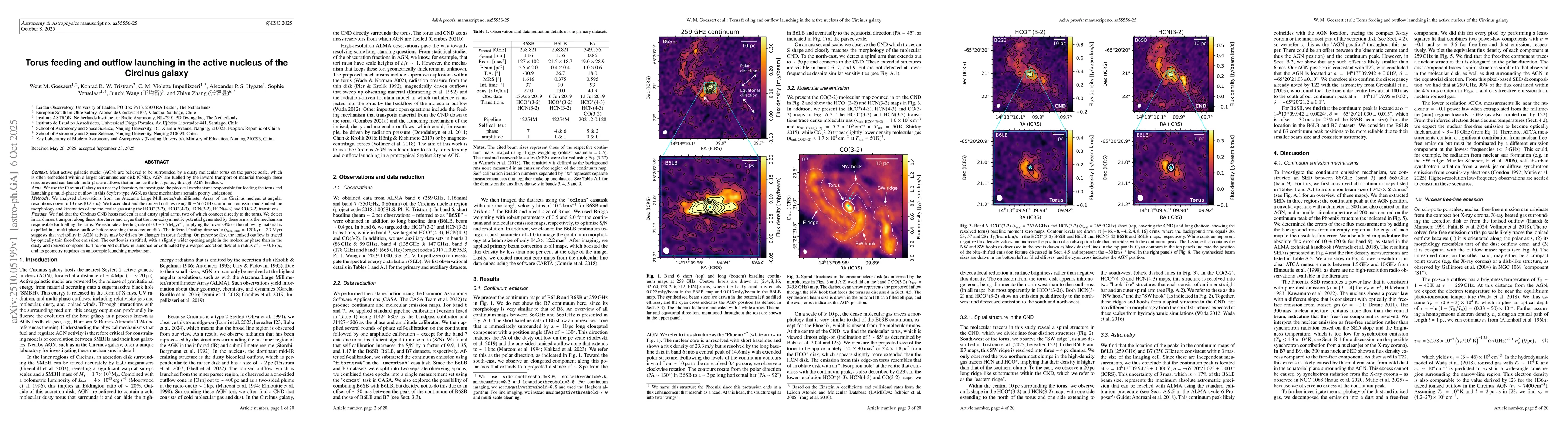 Thumbnail for Torus feeding and outflow launching in the active nucleus of the
  Circinus galaxy