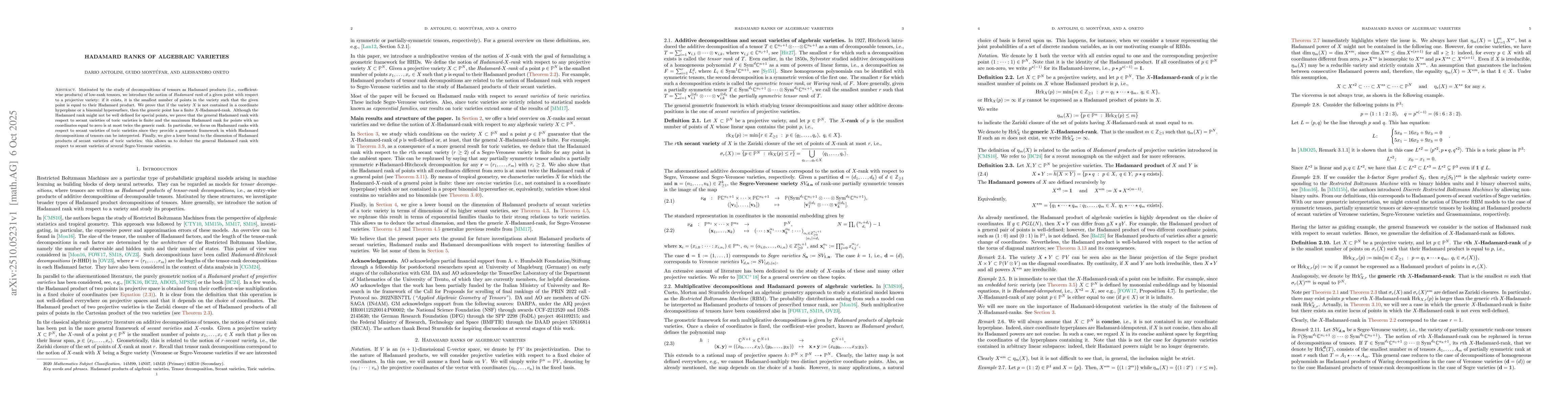 Thumbnail for Hadamard ranks of algebraic varieties
