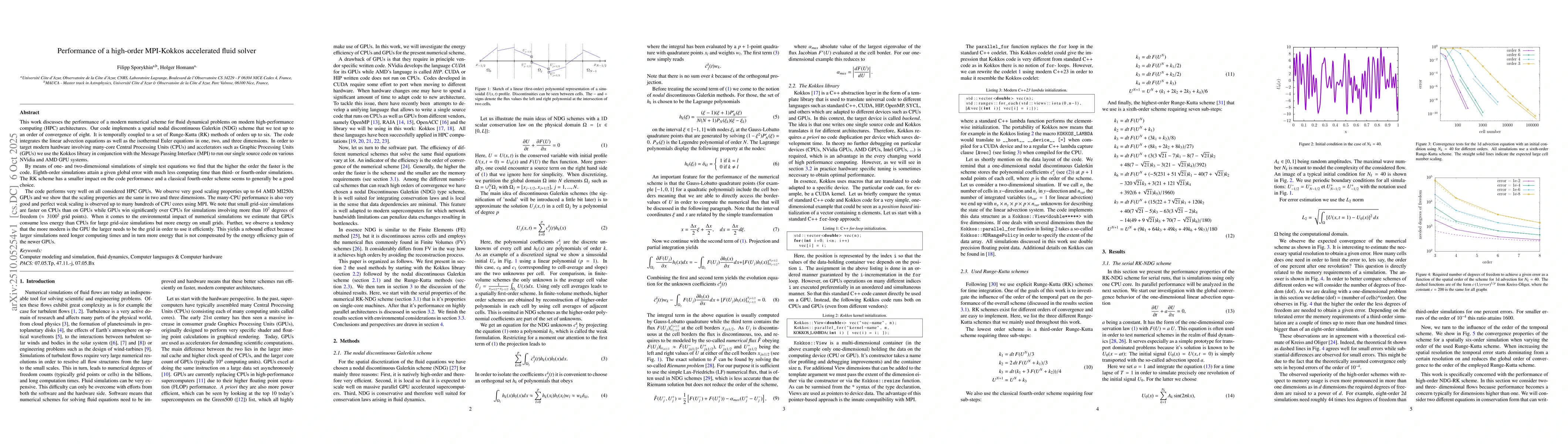 Thumbnail for Performance of a high-order MPI-Kokkos accelerated fluid solver