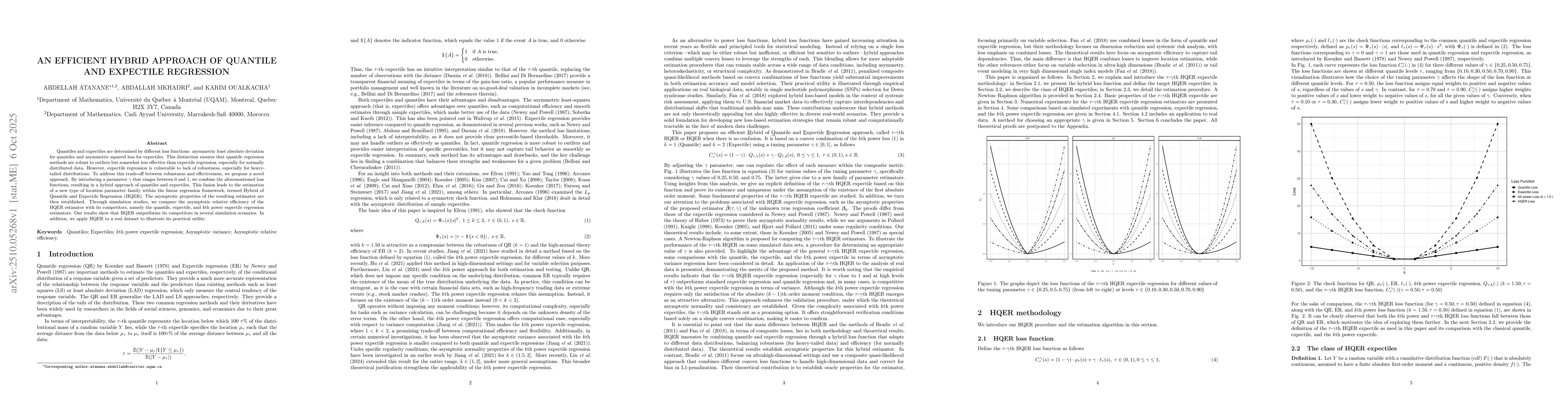 Thumbnail for An efficient hybrid approach of quantile and expectile regression