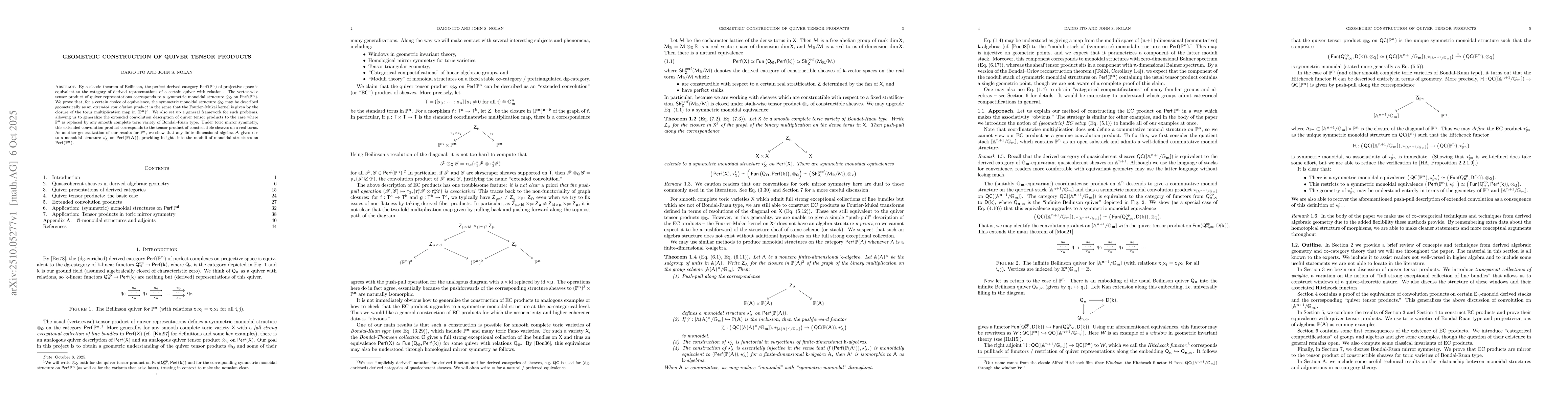 Thumbnail for Geometric Construction of Quiver Tensor Products