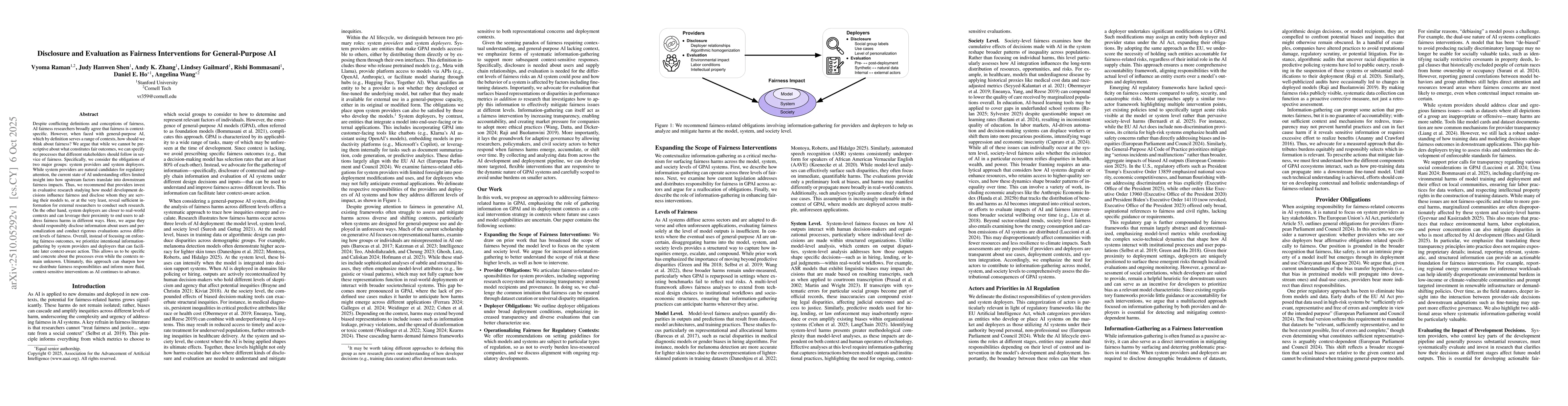 Thumbnail for Disclosure and Evaluation as Fairness Interventions for General-Purpose
  AI