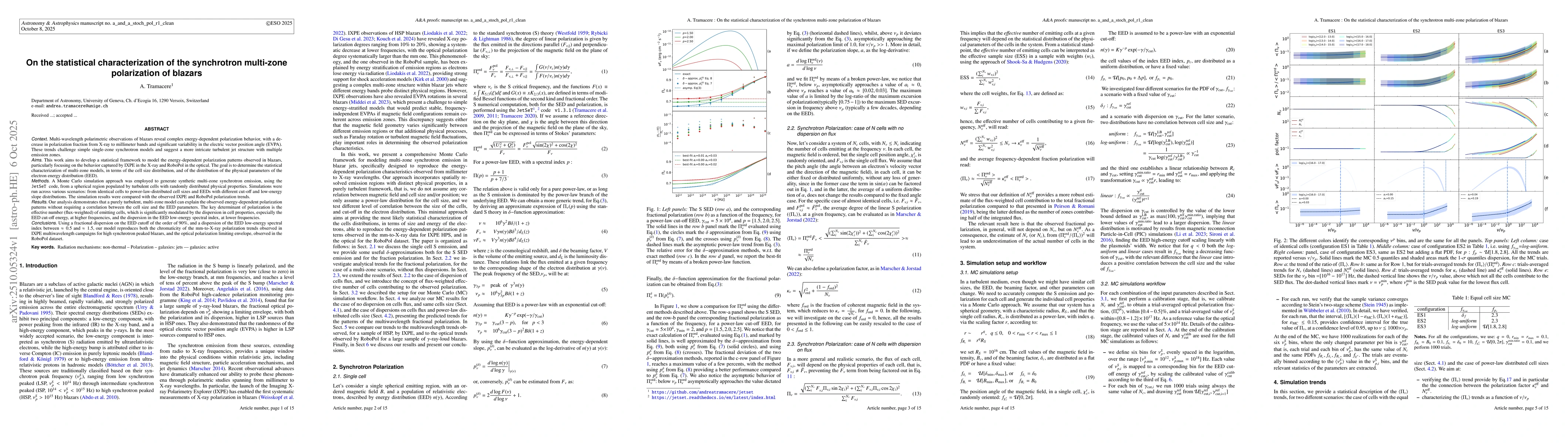 Thumbnail for On the statistical characterization of the synchrotron multi-zone
  polarization of blazars