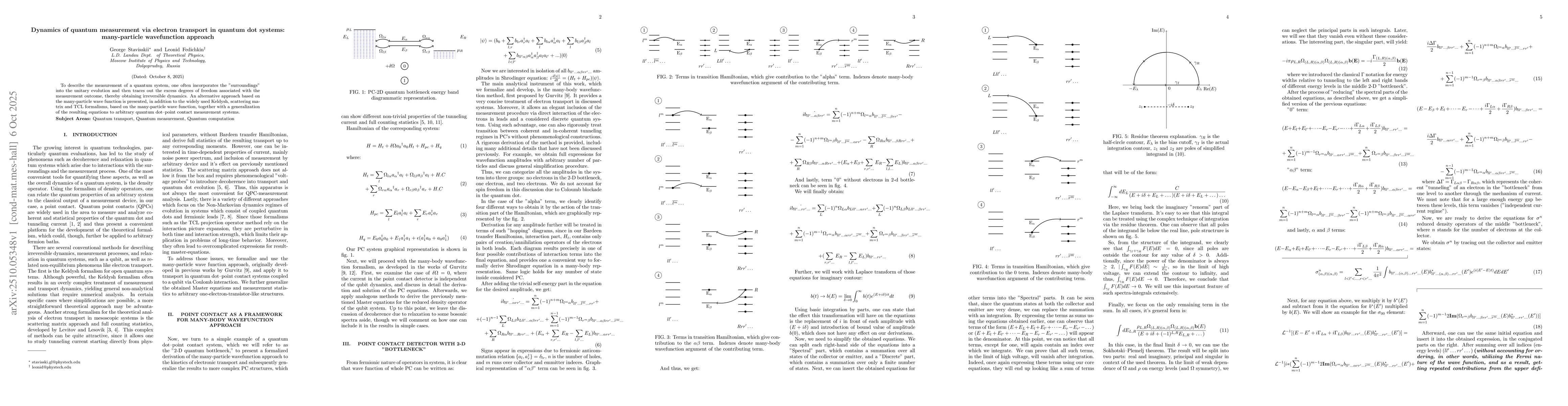 Thumbnail for Dynamics of quantum measurement via electron transport in quantum dot
  systems: many-particle wavefunction approach