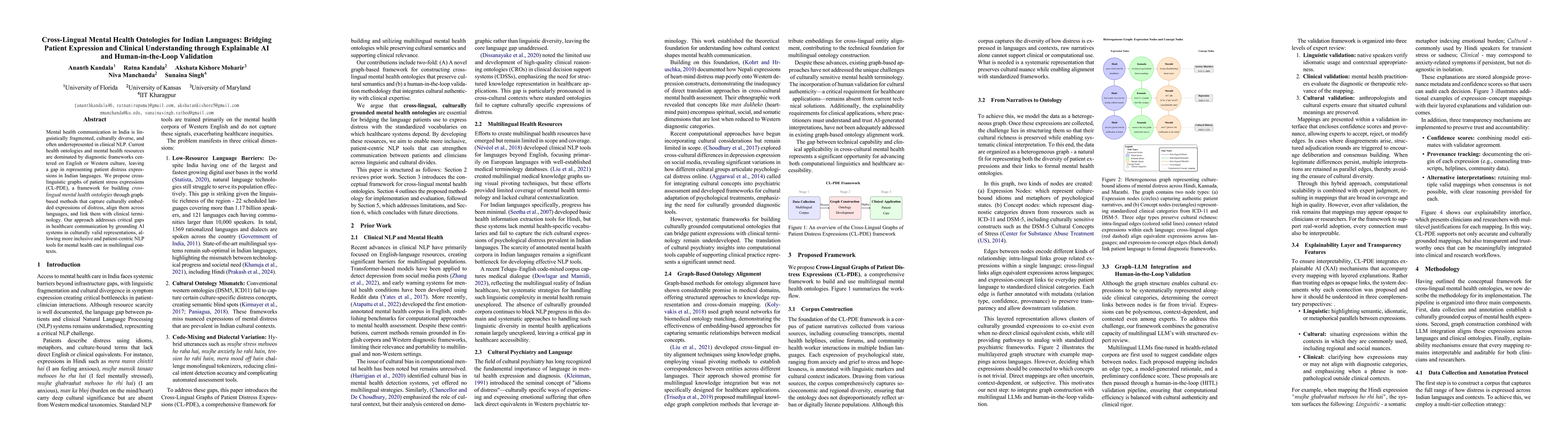Thumbnail for Cross-Lingual Mental Health Ontologies for Indian Languages: Bridging
  Patient Expression and Clinical Understanding through Explainable AI and
  Human-in-the-Loop Validation