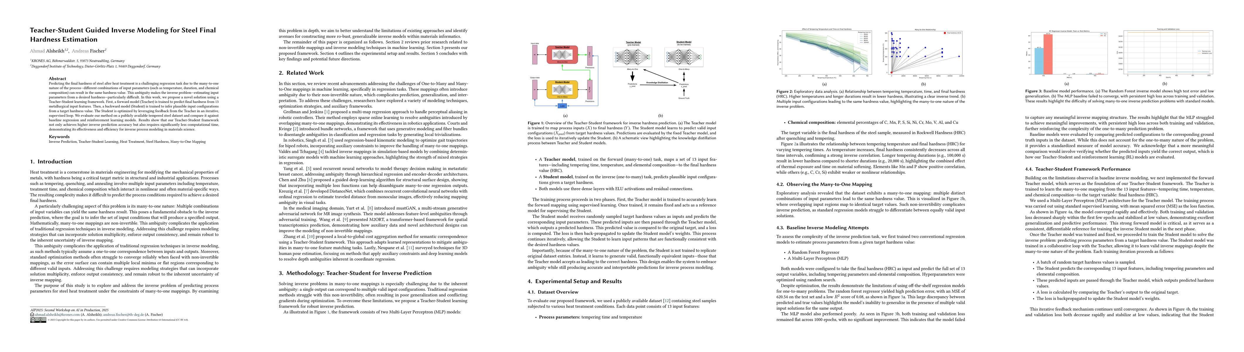 Thumbnail for Teacher-Student Guided Inverse Modeling for Steel Final Hardness
  Estimation