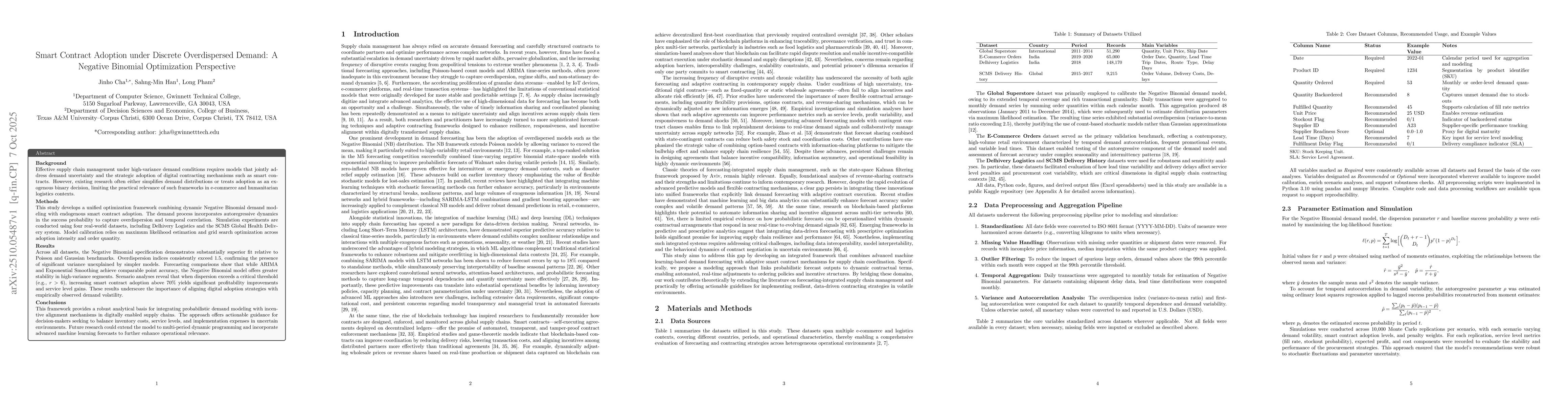 Thumbnail for Smart Contract Adoption under Discrete Overdispersed Demand: A Negative
  Binomial Optimization Perspective