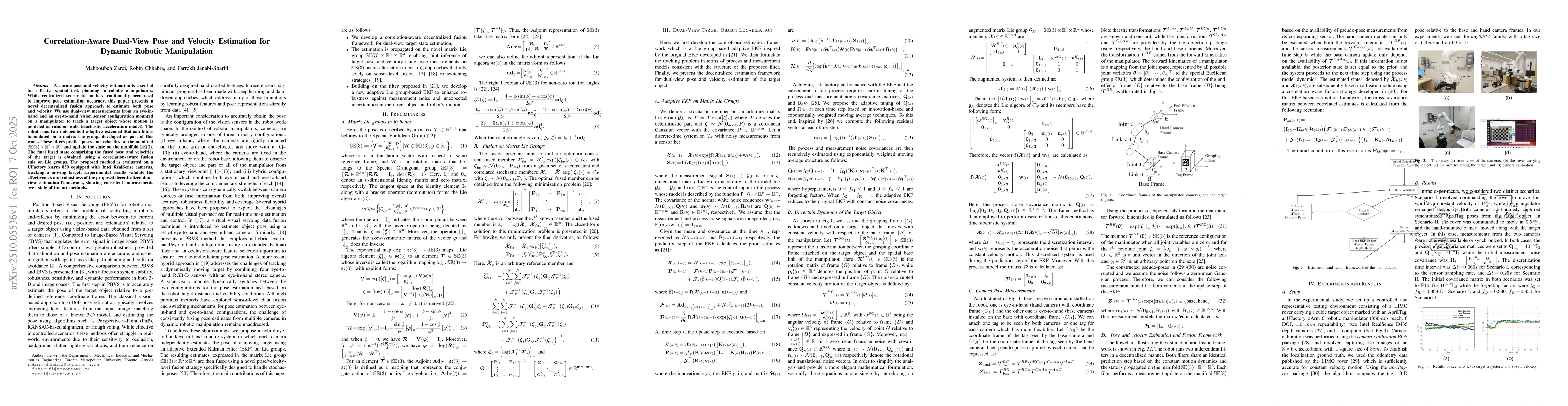 Thumbnail for Correlation-Aware Dual-View Pose and Velocity Estimation for Dynamic
  Robotic Manipulation