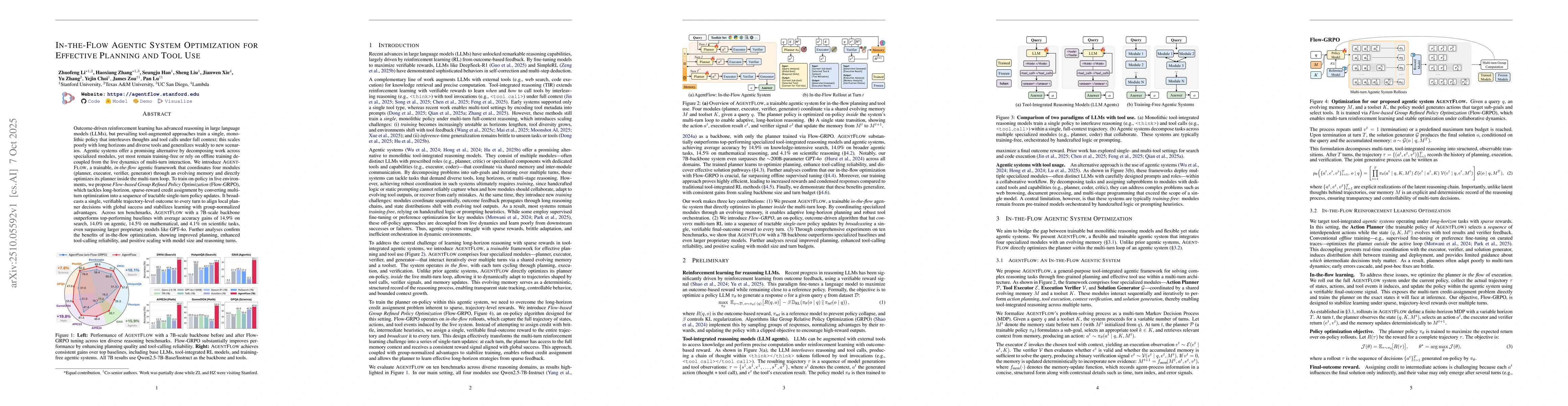 Thumbnail for In-the-Flow Agentic System Optimization for Effective Planning and Tool
  Use
