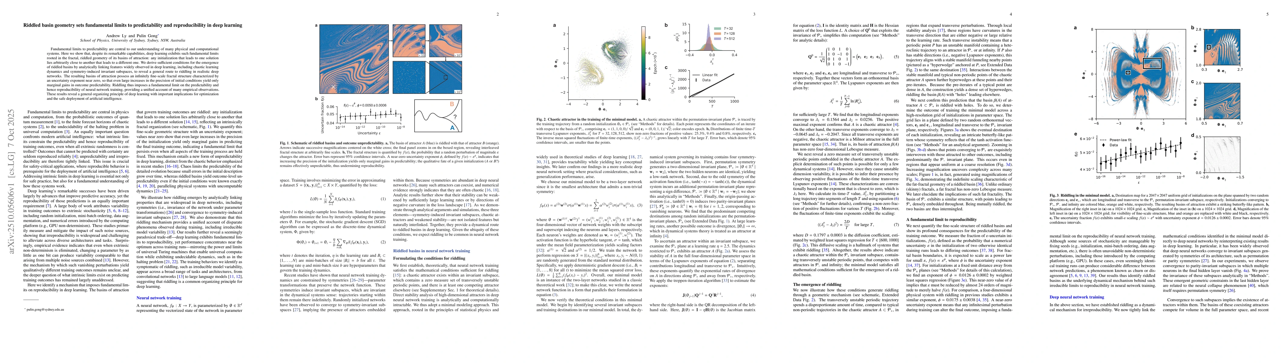Thumbnail for Riddled basin geometry sets fundamental limits to predictability and
  reproducibility in deep learning