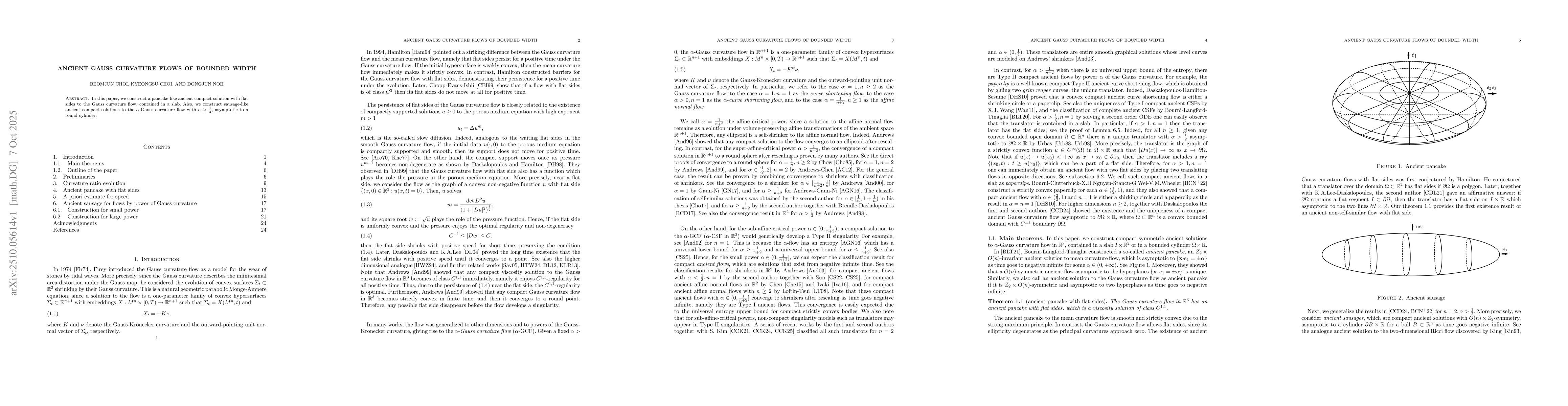 Thumbnail for Ancient Gauss Curvature Flows of Bounded Width