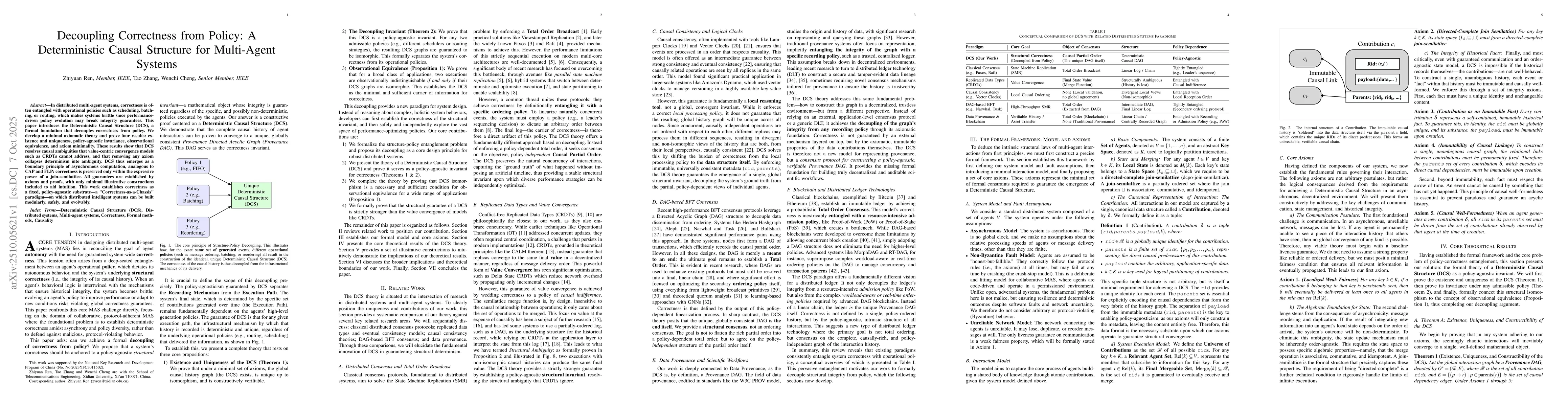 Thumbnail for Decoupling Correctness from Policy: A Deterministic Causal Structure for
  Multi-Agent Systems