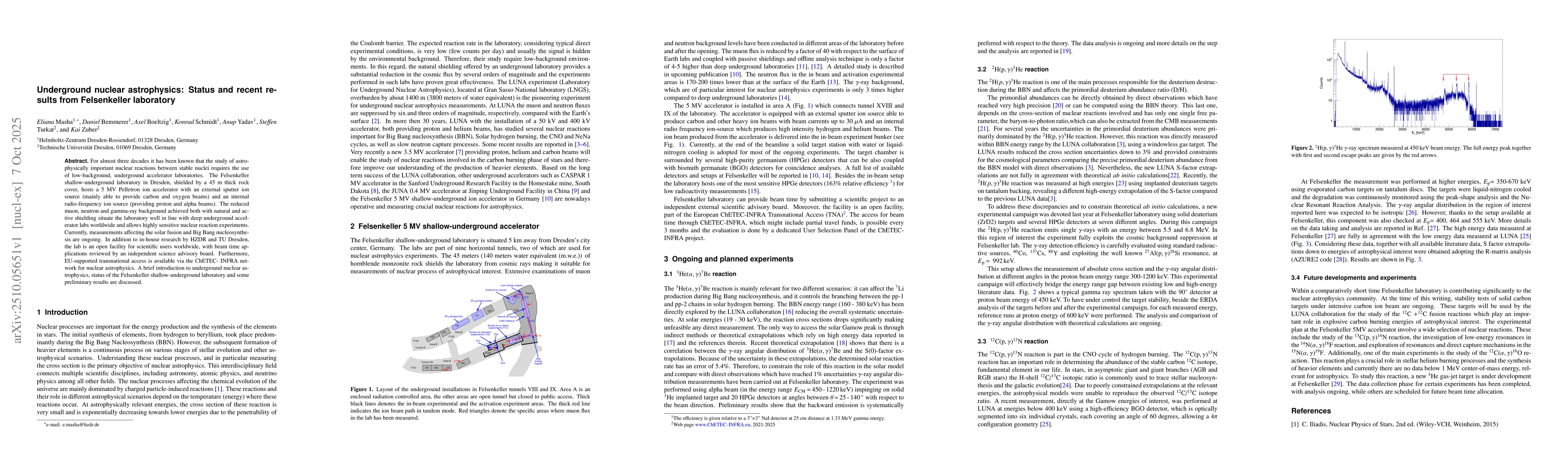 Thumbnail for Underground nuclear astrophysics: Status and recent results from
  Felsenkeller laboratory