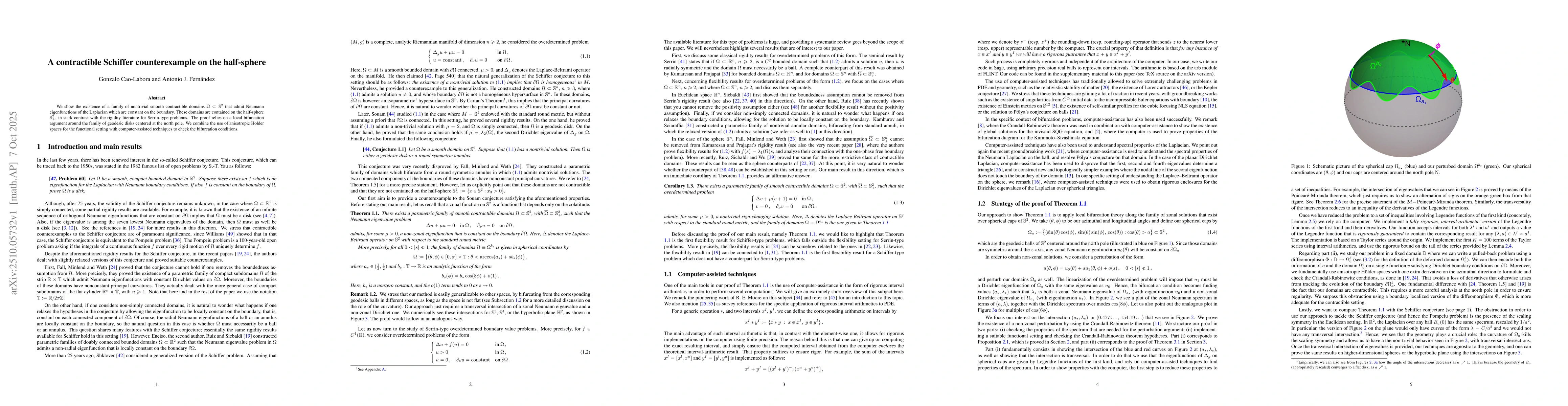 Thumbnail for A contractible Schiffer counterexample on the half-sphere