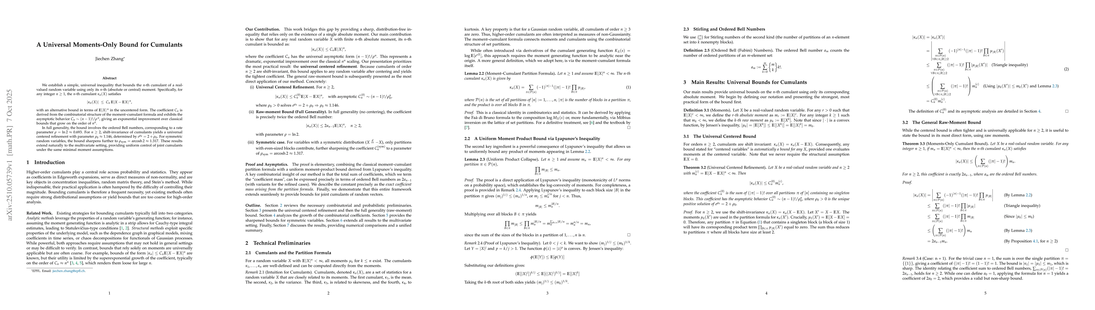 Thumbnail for A Universal Moments-Only Bound for Cumulants