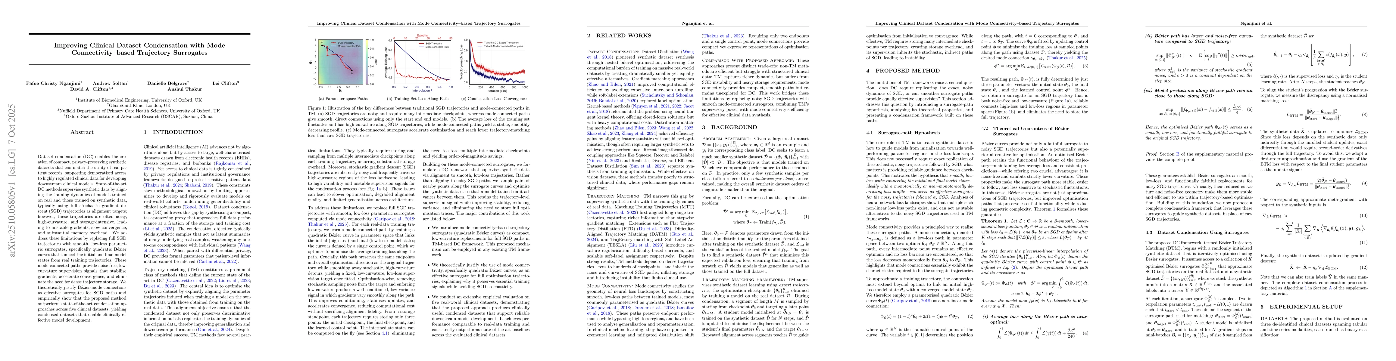 Thumbnail for Improving Clinical Dataset Condensation with Mode Connectivity-based
  Trajectory Surrogates