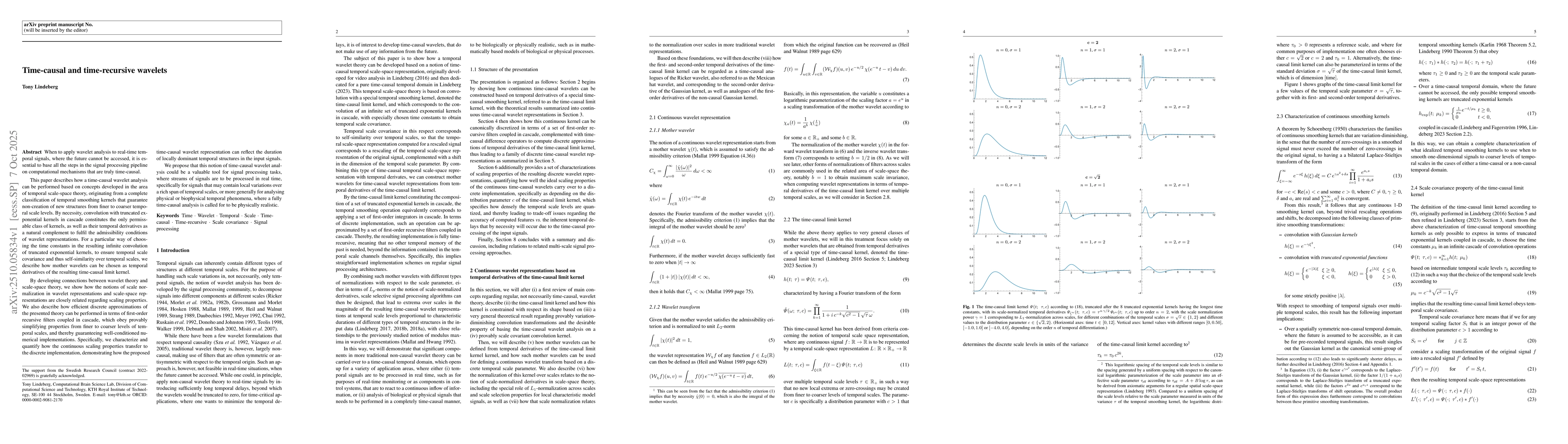 Thumbnail for Time-causal and time-recursive wavelets
