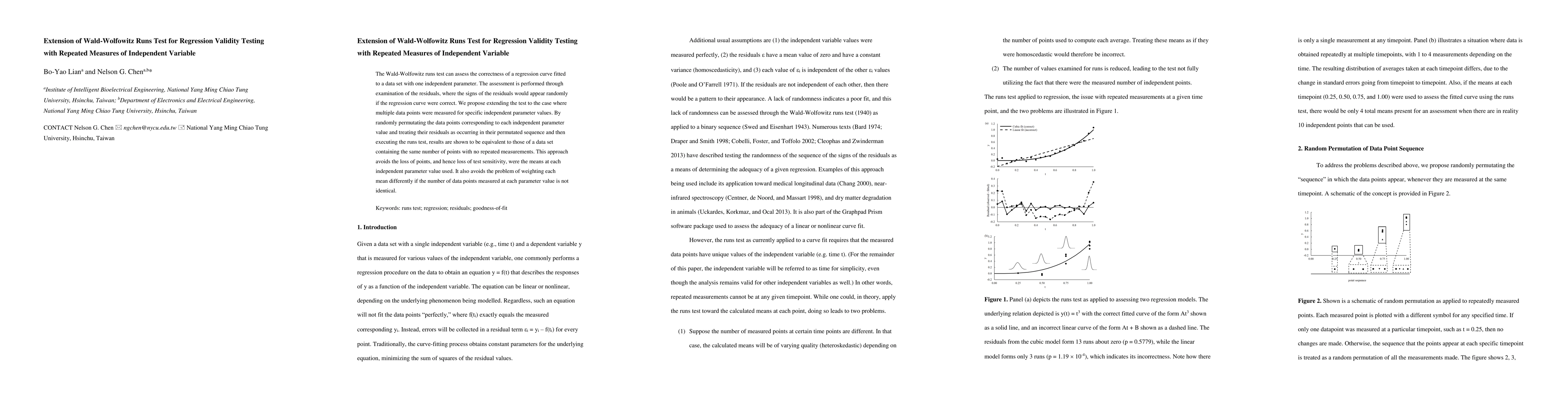 Thumbnail for Extension of Wald-Wolfowitz Runs Test for Regression Validity Testing
  with Repeated Measures of Independent Variable