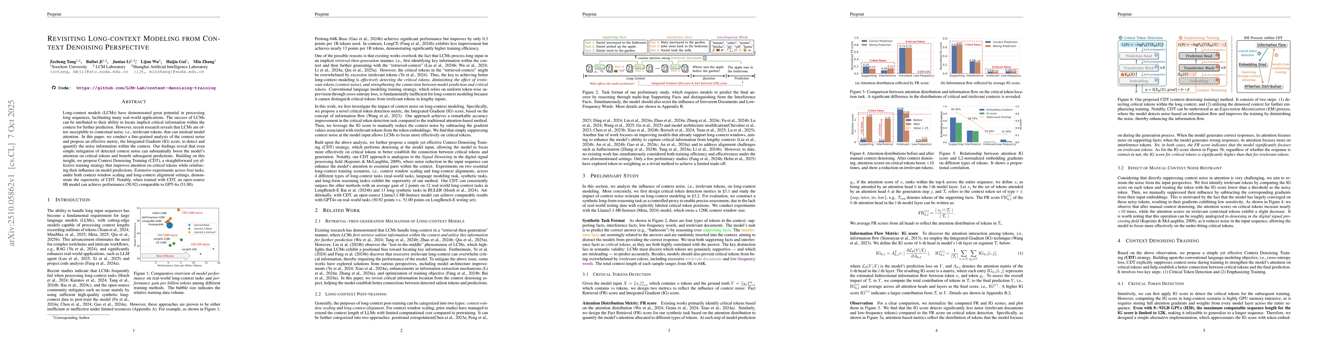 Thumbnail for Revisiting Long-context Modeling from Context Denoising Perspective