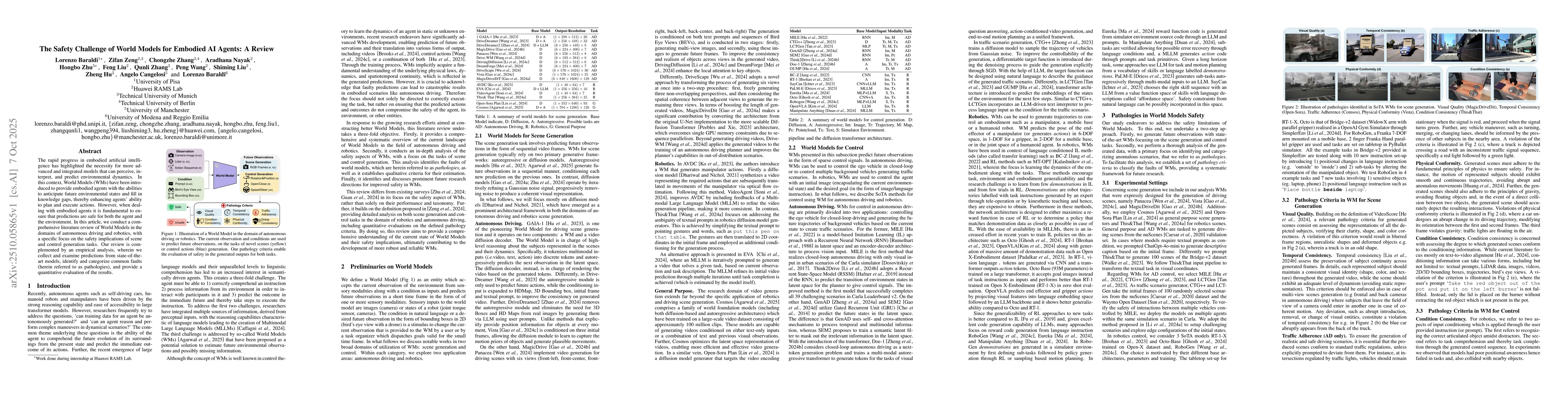 Thumbnail for The Safety Challenge of World Models for Embodied AI Agents: A Review
