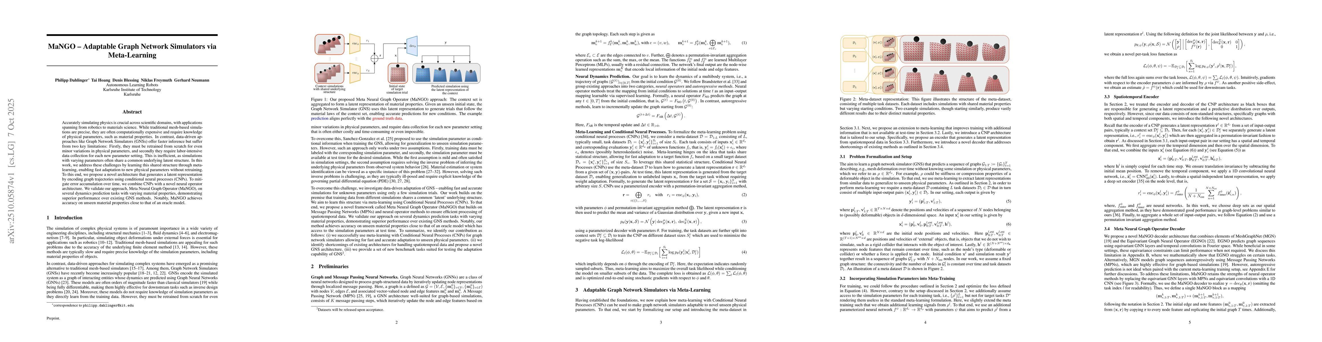 Thumbnail for MaNGO - Adaptable Graph Network Simulators via Meta-Learning