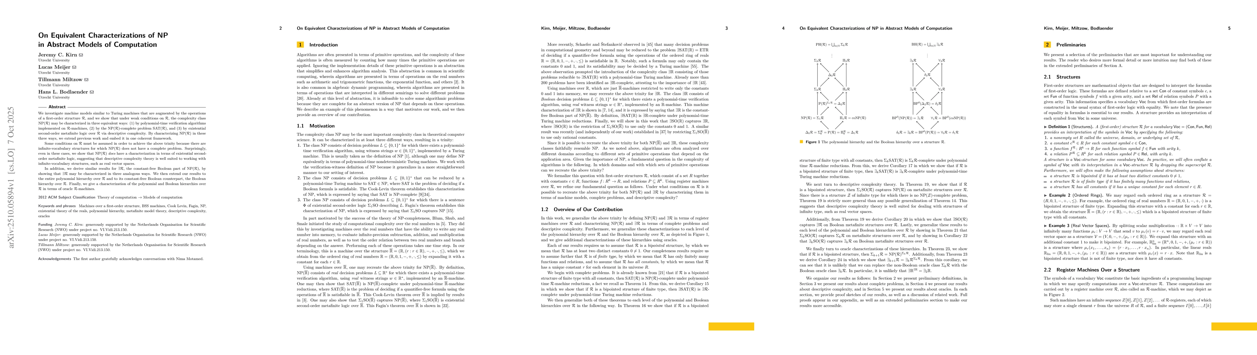 Thumbnail for On Equivalent Characterizations of NP in Abstract Models of Computation