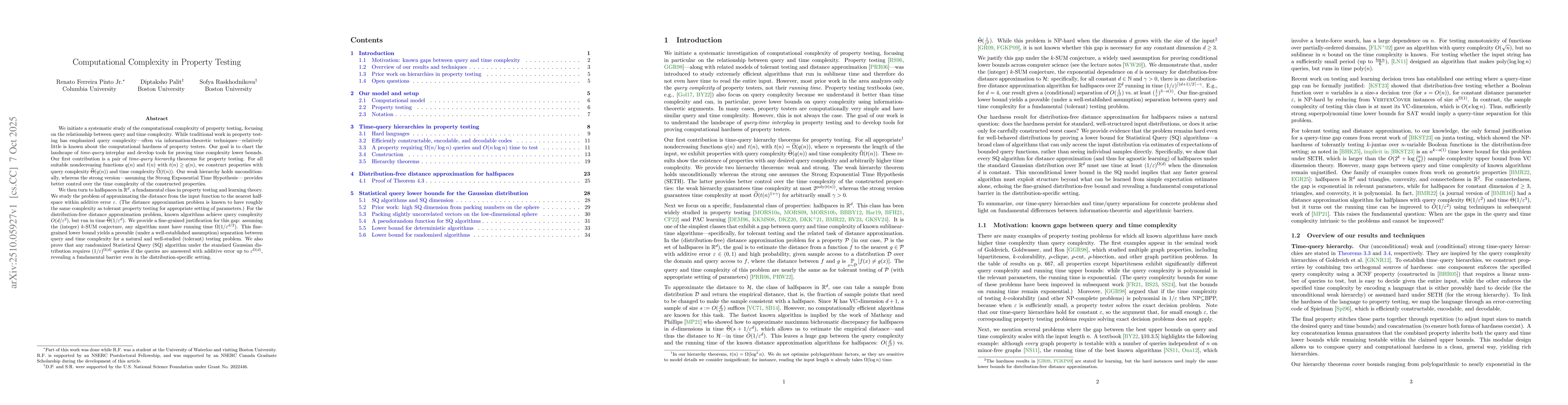 Thumbnail for Computational Complexity in Property Testing