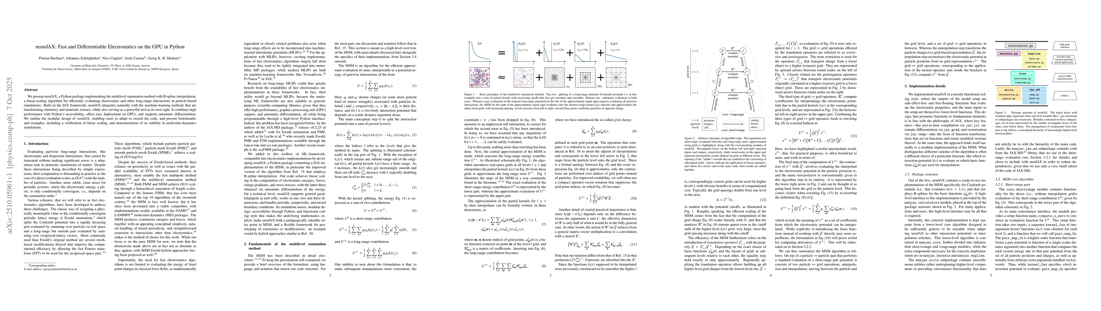 Thumbnail for msmJAX: Fast and Differentiable Electrostatics on the GPU in Python