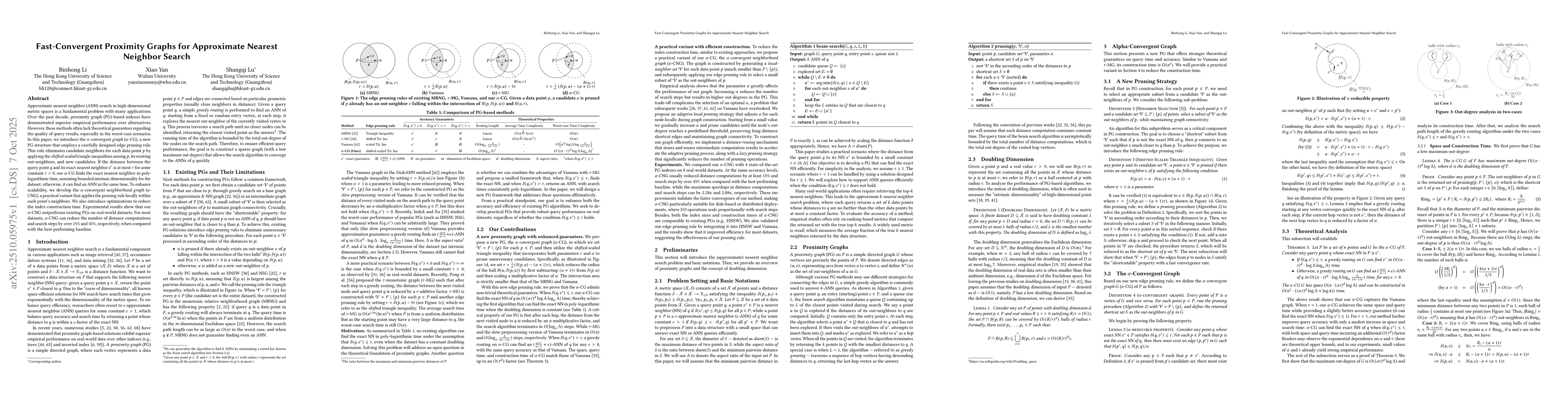 Thumbnail for Fast-Convergent Proximity Graphs for Approximate Nearest Neighbor Search