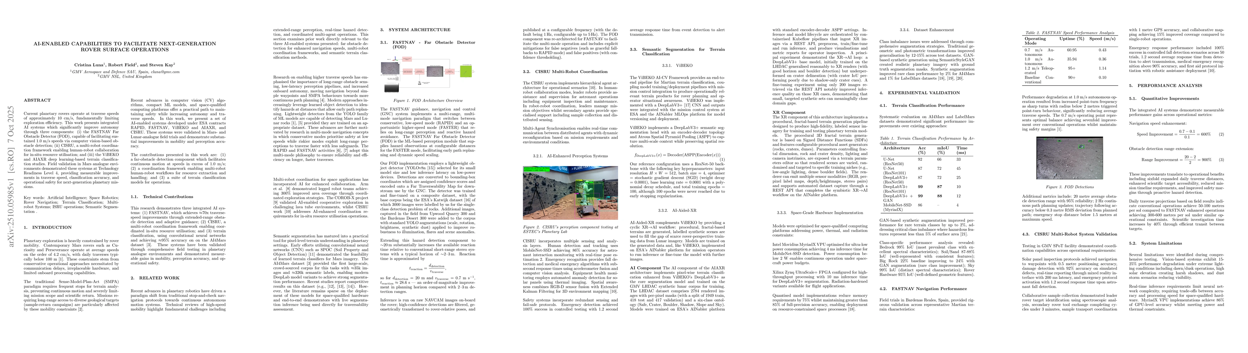 Thumbnail for AI-Enabled Capabilities to Facilitate Next-Generation Rover Surface
  Operations