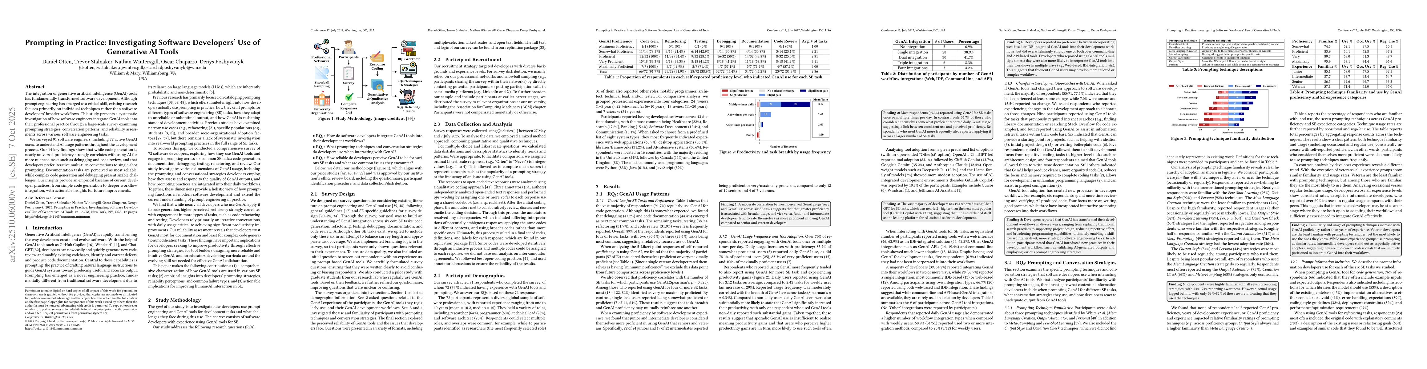 Thumbnail for Prompting in Practice: Investigating Software Developers' Use of
  Generative AI Tools