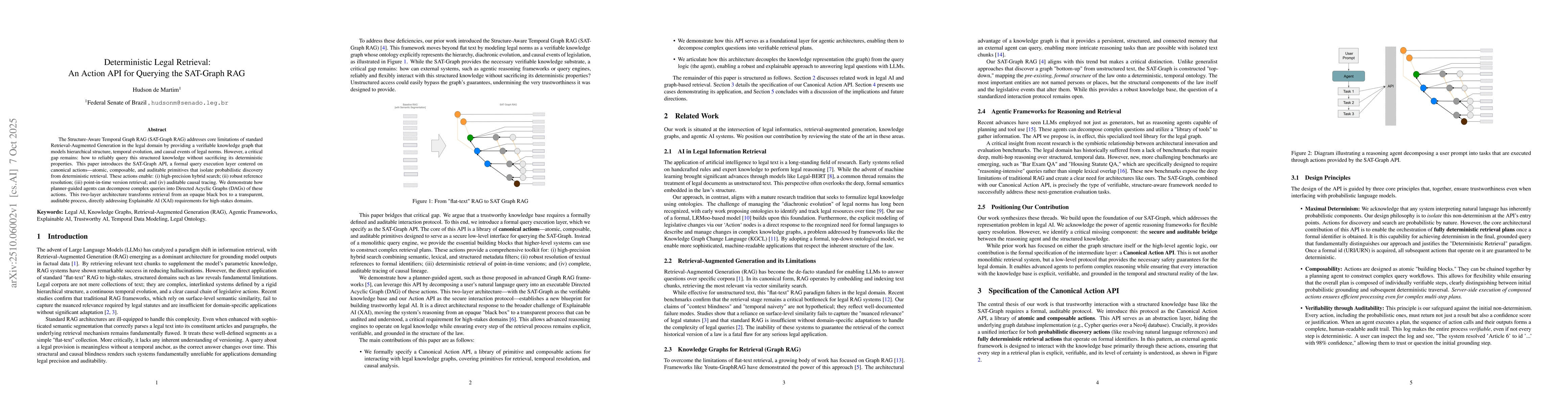 Thumbnail for Deterministic Legal Retrieval: An Action API for Querying the SAT-Graph
  RAG