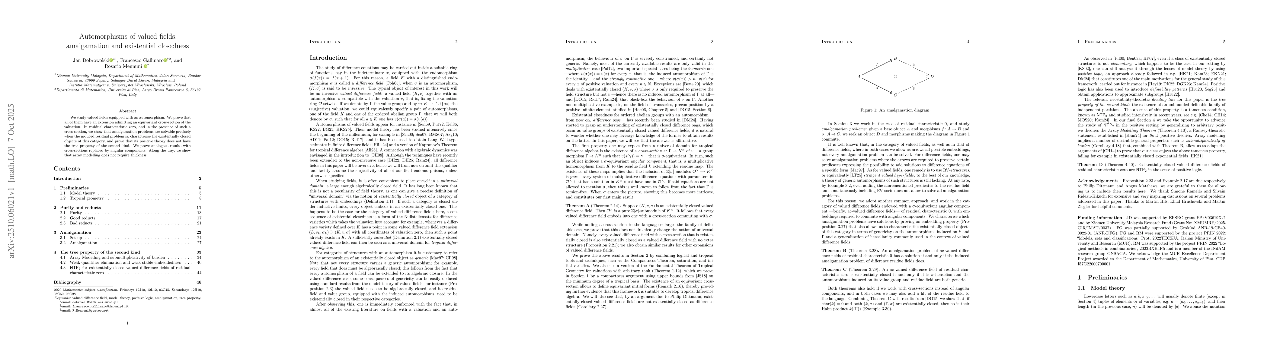 Thumbnail for Automorphisms of valued fields: amalgamation and existential closedness